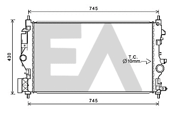 Radiator, engine cooling (31R54143)