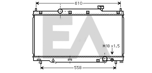 Radiator, engine cooling (31R26047)