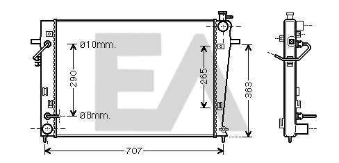 Radiator, engine cooling (31R28075)