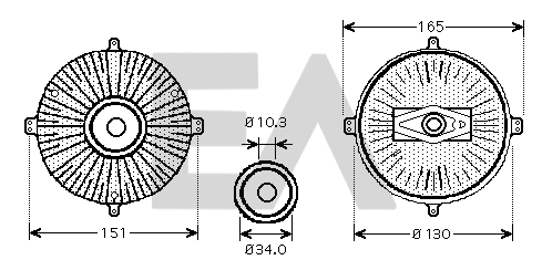 Fan Wheel, engine cooling (35C50D06)