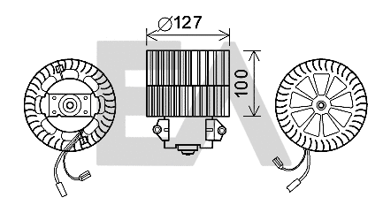Electric Motor, interior blower (42A54016)