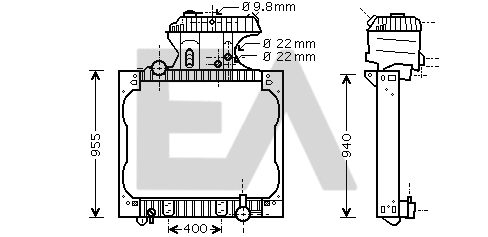 Radiator, engine cooling (31R47018)