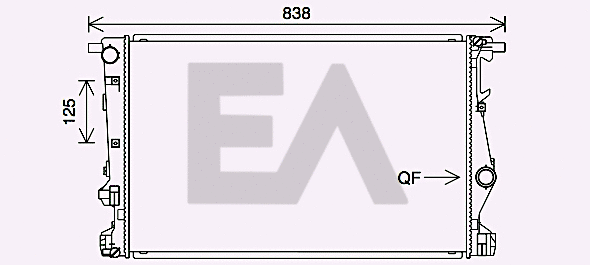 Radiator, engine cooling (31R33024)