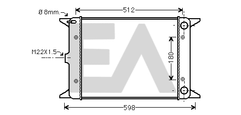 Radiator, engine cooling (31R77007)