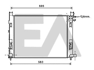 Radiator, engine cooling (31R15003)