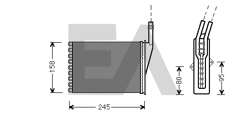 Heat Exchanger, interior heating (45C60026)