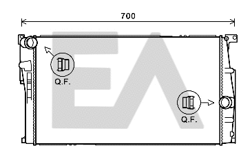 Radiator, engine cooling (31R07113)