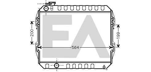 Radiator, engine cooling (31R77076)