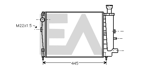 Radiator, engine cooling (31R10011)