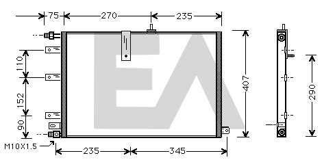 Condenser, air conditioning (30C62004)