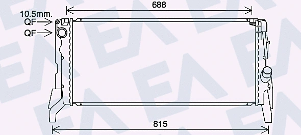 Radiator, engine cooling (31R07158)
