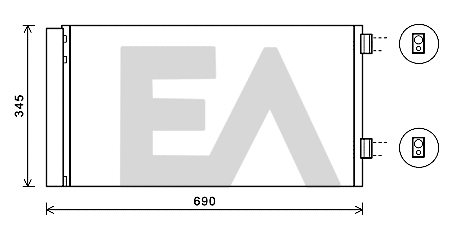 Condenser, air conditioning (30C07037)