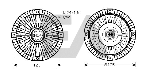 Fan Wheel, engine cooling (35C02D01)