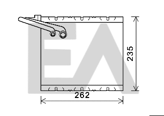 Evaporator, air conditioning (43B78009)