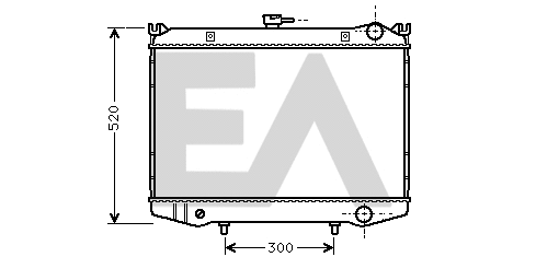 Radiator, engine cooling (31R18025)