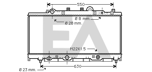 Radiator, engine cooling (31R25029)
