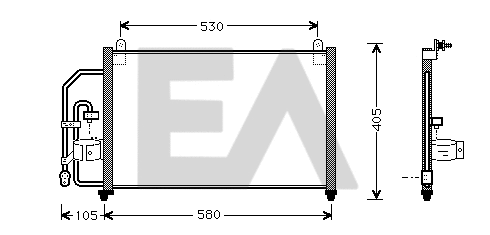 Condenser, air conditioning (30C20003)