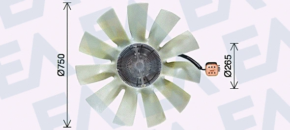Fan Wheel, engine cooling (35C63C08)