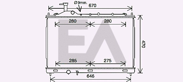 Radiator, engine cooling (31R51122)