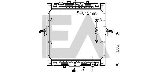 Radiator, engine cooling (31R16012)