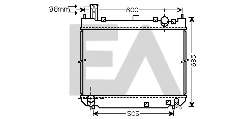 Radiator, engine cooling (31R71239)