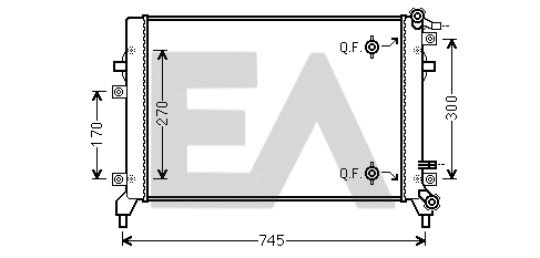 Radiator, engine cooling (31R77062)