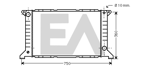Radiator, engine cooling (31R22050)