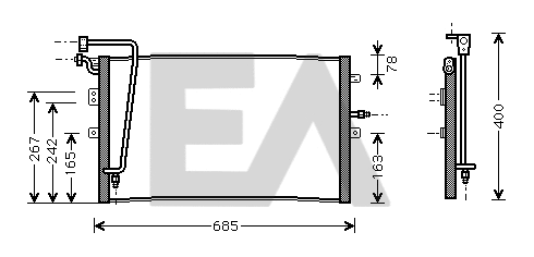 Condenser, air conditioning (30C62005)