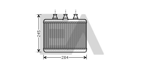 Heat Exchanger, interior heating (45C07018)