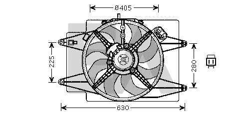 Fan, engine cooling (33V03006)