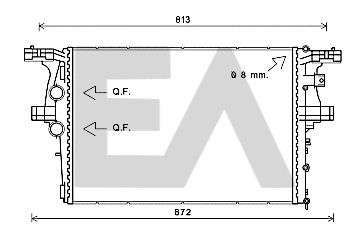 Radiator, engine cooling (31R30043)