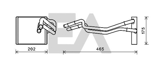 Heat Exchanger, interior heating (45C22032)