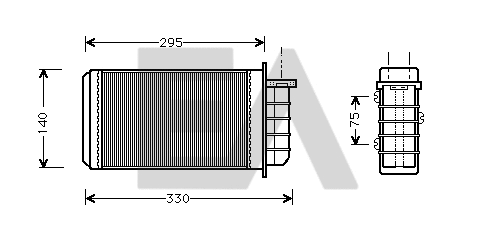Heat Exchanger, interior heating (45C25005)