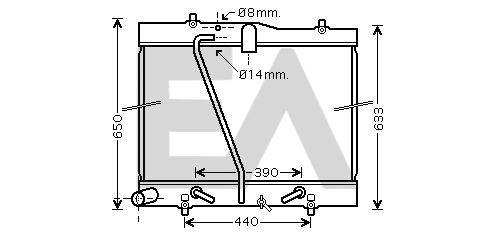 Radiator, engine cooling (31R71312)