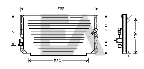 Condenser, air conditioning (30C71032)