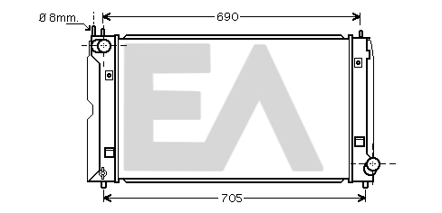 Radiator, engine cooling (31R71311)