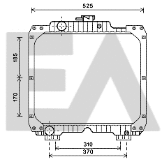 Radiator, engine cooling (31R53007)