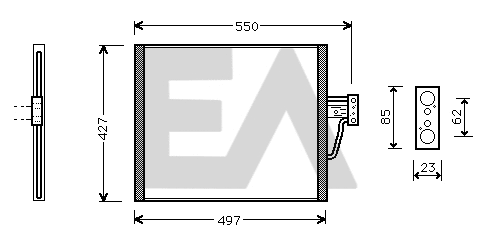 Condenser, air conditioning (30C07029)