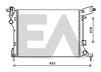 Radiator, engine cooling (31R25143)