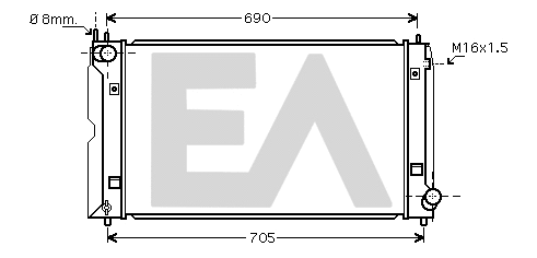 Radiator, engine cooling (31R71309)