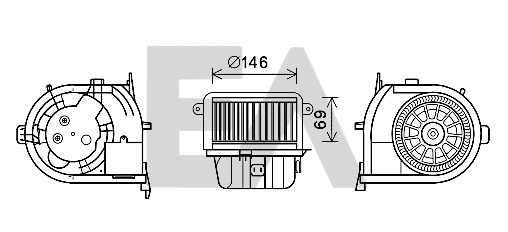 Electric Motor, interior blower (42A60021)