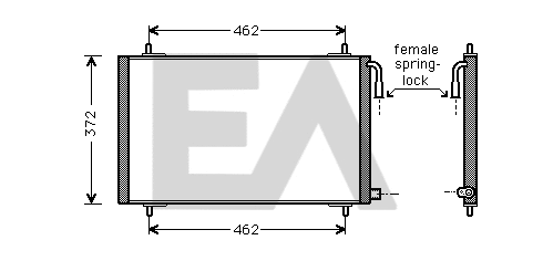 Condenser, air conditioning (30C55007)