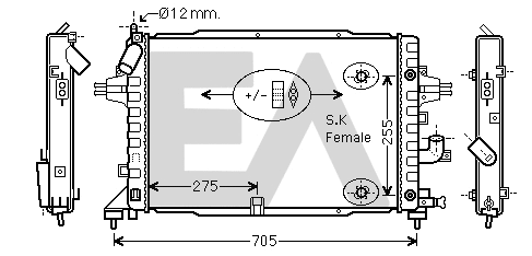 Radiator, engine cooling (31R54223)