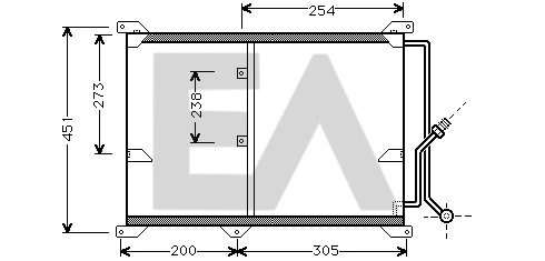 Condenser, air conditioning (30C50006)