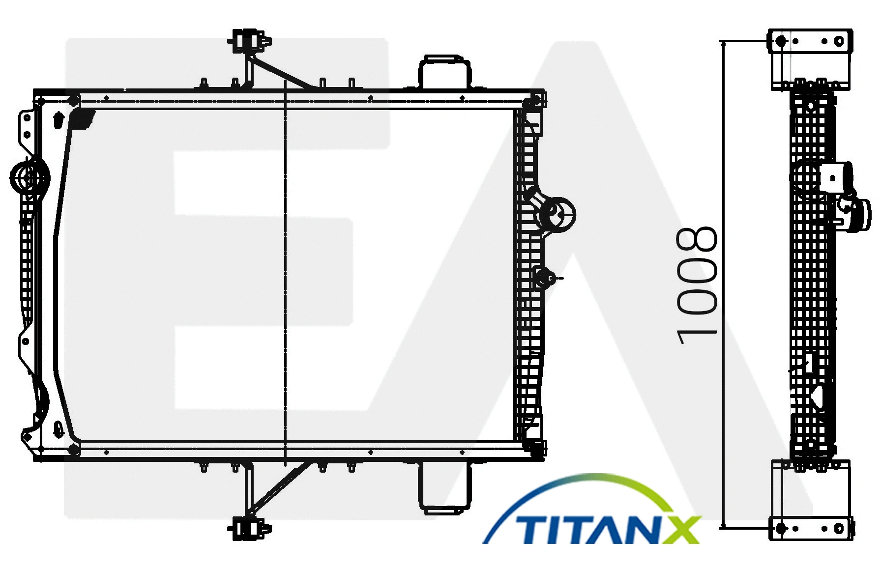 Radiator, engine cooling (31R76020T)