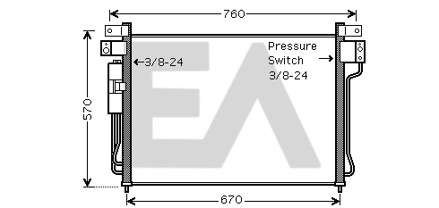 Condenser, air conditioning (30C18063)