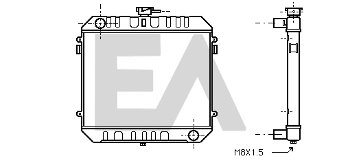 Radiator, engine cooling (31R54080)