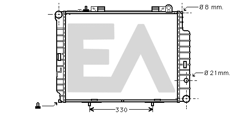 Radiator, engine cooling (31R50156)