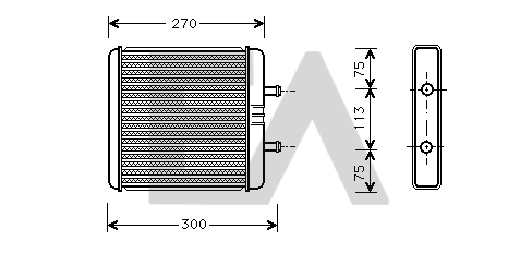 Heat Exchanger, interior heating (45C30006)