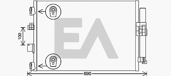 Condenser, air conditioning (30C22053)